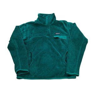 Patagonia Women's Retool Snap T Fleece Pullover Green Size M 25542 Fall 2016